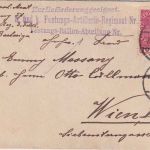 Österreich - Festungs-Ballon-Abteilung L3 Brief Pola - Wien 1915