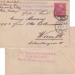 Österreich - Festungs-Ballon-Abteilung L3 Brief Pola - Wien 1915