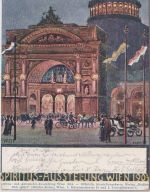Österreich - Wien Spiritus-u. Automobil Ausstellung 1904 farb. Künstler-AK