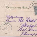 Österreich - Kloster Wilten/Innsbruck Tirol Prägepassepartout-AK gelaufen 1904