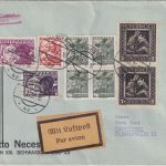 Österreich - 2x3g Nibelungen u.a. Luftpostbrief Wien - Heidelberg 1935