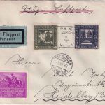 Österreich - 20+24g Nibelungen Luftpostbrief SST Wien WIPA - Heidelberg 1933