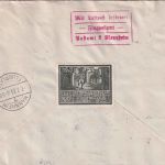 Österreich - 8g Ziffer 4er-Block ua. Luftpostbrief SST Wien WIPA Heidelberg 1933