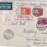Österreich - 10+15+20g Flugpost Luftpostbrief SST Wien WIPA - Heidelberg 1933