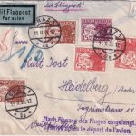 Österreich - 2x20g u.a. Flugpost Luftpostbrief Graz - Heidelberg 1935