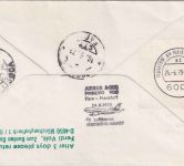 Dschibuti - 80 Fr. Barsch Luftpost-Einschreibebrief/LH-Erstflug Zuleitung 1979