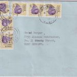 Kenya - 8x50 C. Meeresschnecke Brief Nairobi - Alzenau 1975