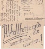 DR - Trier 1939 "Abfallfette und -öle..." Masch.werbestpl. Feldpostkarte