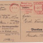 DR - Breslau 1936 "Kampf dem Rauch und Ruß!" 5 Pfg. AFS Ortskarte