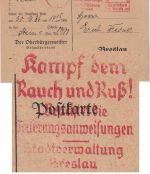 DR - Breslau 1936 "Kampf dem Rauch und Ruß!" 5 Pfg. AFS Ortskarte