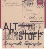 DR - 6/15 Pfg. Hindenburg/Überdruck Ganzsache Berlin - Marburg 1943 Stempel !
