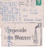 DDR - Dessau 1965 "Vergeude kein Wasser !" Masch.werbestpl. Karte n. Zwickau