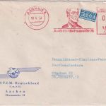 BRD - Aachen 1954 40 Pfg. AFS "RAPTIM" (Humanitarian Travel) Brief n. München