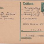 BRD - Koblenz 1928 Masch.werbestempel 8 Pfg. Ganzsache n. Trier