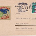 BRD - Gross-Gerau 1972 "Europa-Tage" Masch.werbestempel + Vignette Ortskarte