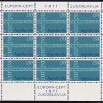 Jugoslawien - Europa/Cept 1971 1,50+4 Din. im Kleinbogen postfrisch