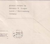 BRD - 3x10 Pfg. 50 J. Pfadfinder Luftpostbrief/LH-Erstflug Wahn - New York 1961