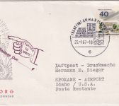 BRD - Frankfurt a/M. 1967 SST Sonderflug XII: Welt-Jamboree Luftpostbrief n. USA