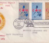 Philippinen - 50 J. Rotes Kreuz Liga Schmuck-FDC ESST Maynila Mayo 26, 1969