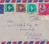 Indien - 15 NP 19. Int. Konferenz Rotes Kreuz Luftpost-Drucksache Kutela 1961