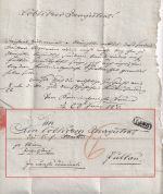 Österreich - Krems Ra1 (1827) Francobrief "Causa Criminale" n. Pulkau
