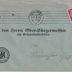 DR - 12 Pfg. Hindenburg POL-Lochung Brief Hannover - Münster 1936