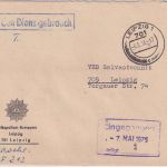 DDR - Leipzig 1975 portofr. Dienst-Ortsbrief Volkspolizei Kreisamt