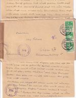 Bizone - 3x10 Pfg. Bauten Zensurbrief n. ÖSTERREICH Essen - Wien 1950