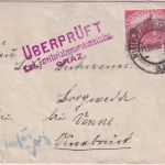Österreich - 10 H. Artillerie Zensurbrief Mürzzuschlag - Borgwedde b. Venne 1916