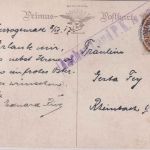 DR - 7 1/2 Pfg. Germania Zensurkarte Herzogenrath - Rheinbach b. Bonn 1917
