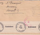 Schweden - 15 Ö. Linne Zensurbrief n. DÄNEMARK Malmö - Kopenhagen 14.8.1940