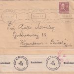 Schweden - 15 Ö. Linne Zensurbrief n. DÄNEMARK Malmö - Kopenhagen 14.8.1940