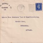 England - 2 1/2 P. George VI. Zensurbrief n. DÄNEMARK Glasgow - Svendborg 1940