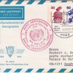 BRD - 30+60 Pfg. UV Privatganzsache/Aerogramm EAPC Stuttgart-Flughafen 1973