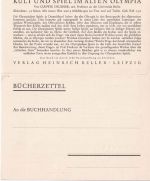 DR - Leipzig 1936 3 Pfg. PFS Drucksachenkarte (Olympia) n. ÖSTERREICH