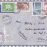 Finnland - Olympiade Helsinki Satz Luftpost-Zensurbrief n. ÖSTERREICH 1952