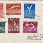 Bulgarien - Olympiade 1956 Melbourne Satzbrief Sofia - Berlin 1956
