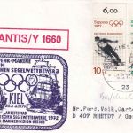 BRD - Kiel 1972 Großseglertreffen SST + Cachet Bundesmarine Atlantis/Y 1660