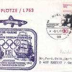 BRD - Kiel 1972 Großseglertreffen SST + Cachet Bundesmarine MzL Plötze/L 763