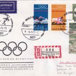 BRD - Olympiade 1972 Privatganzsache/Einschreibebrief Sonder-R-Zettel Ingolstadt