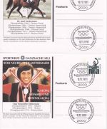 BRD - Sporthilfe Ganzsache Nr. 1/4 SST Hamburg Olympia Werbung 1991