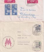 DDR - Leipziger Messe 1953/1990 interessantes Lot von 25 Belegen