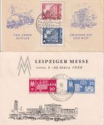 DDR - Leipziger Messe 1953/1990 interessantes Lot von 25 Belegen