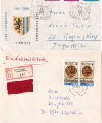 DDR - Leipziger Messe 1953/1990 interessantes Lot von 25 Belegen
