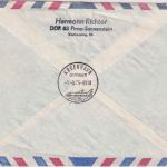 DDR - 2x25 Pfg. Marx/Engels Luftpostbrief n. DÄNEMARK Leipzig - Kopenhagen 1975