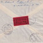 DDR - 25 Pfg. Leipziger Messe 4er-Block/Bogenecke u.a. Eil-R-Brief SST Leipzig