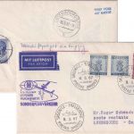 Schweden - Leipziger Frühjahrsmesse Sonderflug Zuleitungspost/Schiffspost 1967