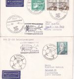 DDR - Leipziger Messe Sonderflüge 1976 8 Belege/versch. europä. Destinationen