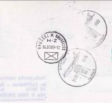 Schweden - 3,10 Kr Nobelpreis Schiffspost/Zuleitung Lufthansa-Erstflug 1989