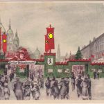 DR - Berlin Weihnachtsmarkt 1937 SST farbige Sonderkarte